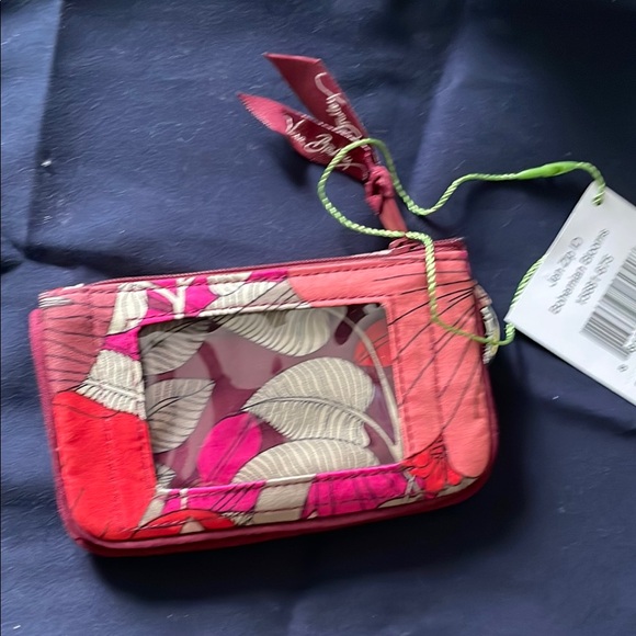 Vera Bradley Floral ID Case - Pink and Red - Picture 2 of 9